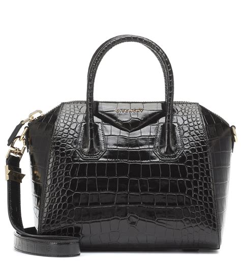 givenchy antigona crocodile black|Givenchy antigona small sale.